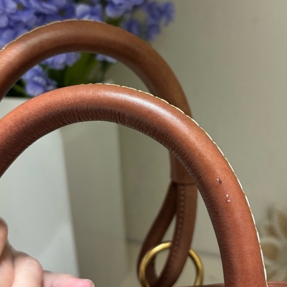 Jane Bolinger Made in Italy 100% Leather Satchel Bag Purse - Picture 9 of 9